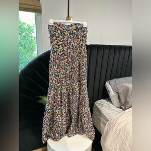 Veronica Beard sweetheart floral drop waist dress